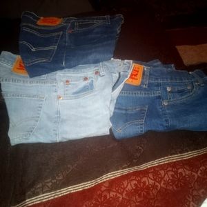 3 pair boys levis size 10 and 12